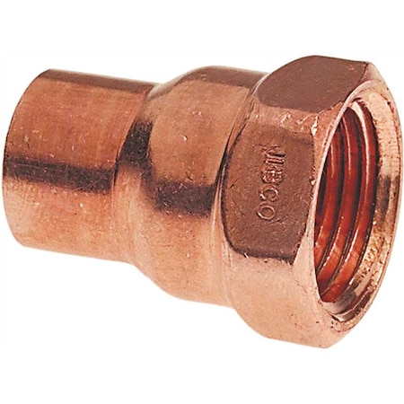 Nibco 3/4 in. Copper Pressure Cup x FIP Adapter Fitting I60334